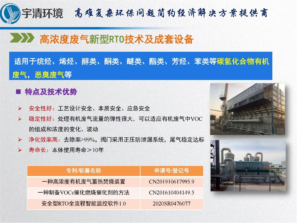 高浓度废气新型RTO技术及成套设备
